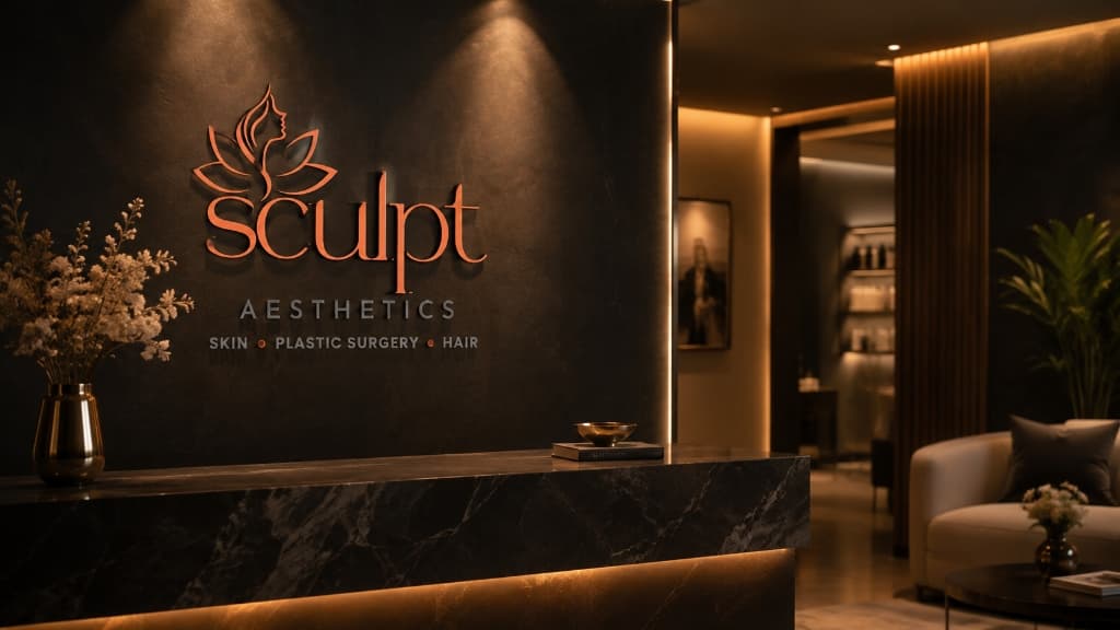 SCULPT Aesthetics Luxury Wall